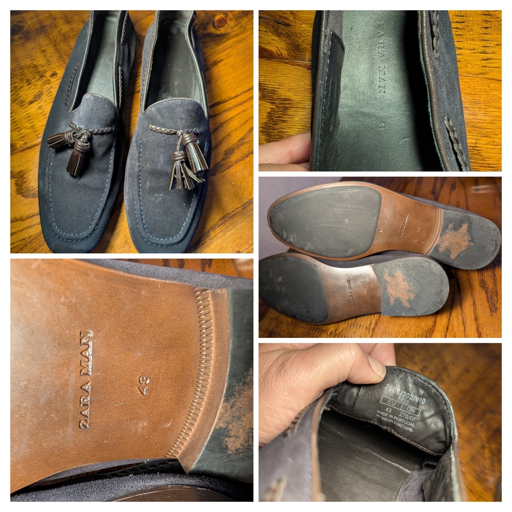 Deer Stags Dark Gray Suede Loafers